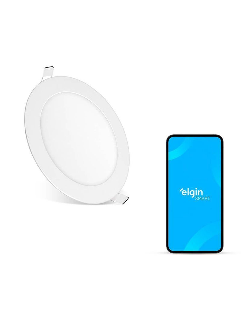 Luminária De Embutir Redonda Smart 18W Com E Home Bivolt