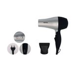 Secador De Cabelo Cinza Manual Profissional 1200w Bivolt