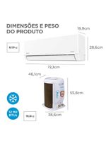 Ar Condicionado Split Inverter Midea Airvolution Lite 12000 BTUs Frio 220V 38TBVCA12M5