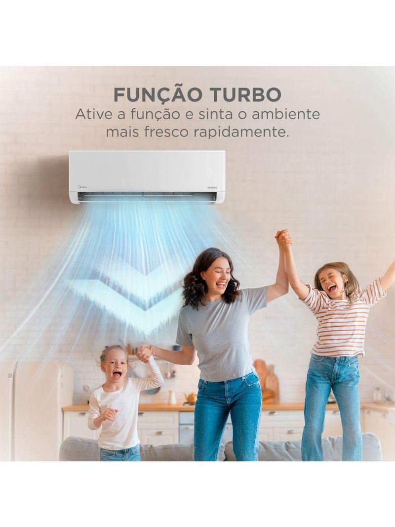 Ar Condicionado Split Inverter Midea Airvolution Lite 12000 BTUs Frio 220V 38TBVCA12M5