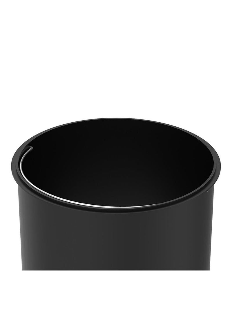 Lixeira inox brinox spin 3l com pedal fechamento suave balde removível