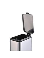 Lixeira inox brinox frame 5l retangular com pedal balde removível