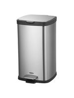 Lixeira brinox com pedal e balde frame 20 l - inox