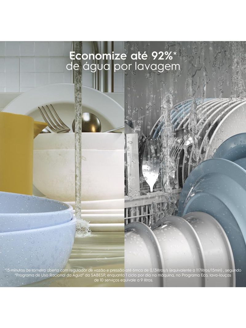 Lava-louças electrolux ls10e 10 serviços lava e seca inox