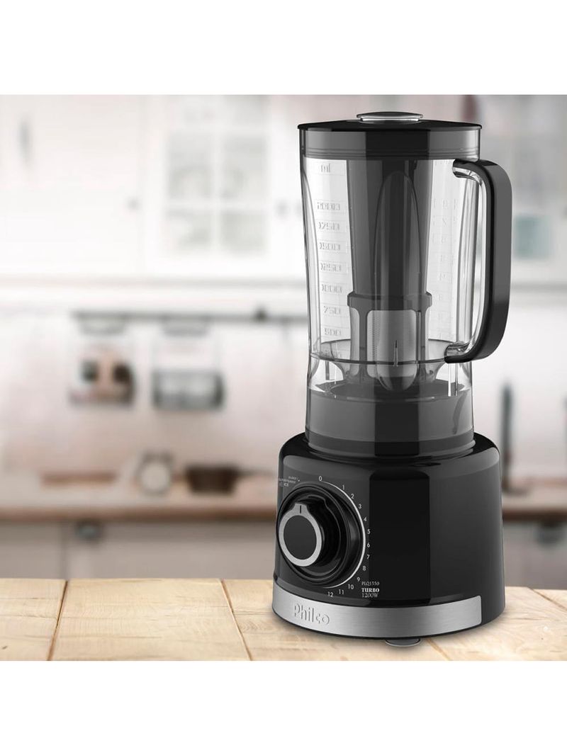 Liquidificador philco plq1550 turbo 12 velocidades + pulsar 1200w - preto 110V