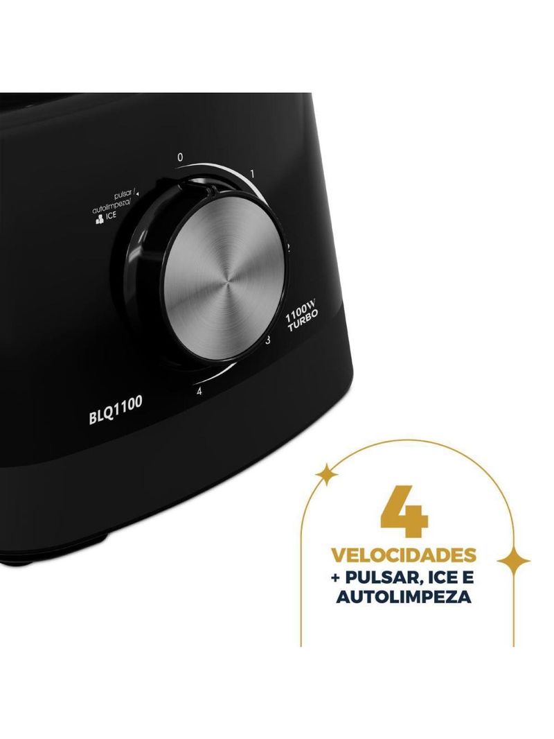 Liquidificador britânia blq1100 1100w preto