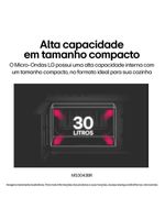 Forno micro-ondas lg ms3043br com função manter aquecido e limpa fácil - prata 220V