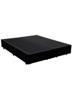 Cama Box King Bipartido Sintético Cama Preto 192x203x42cm