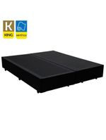 Cama Box King Bipartido Sintético Cama Preto 192x203x42cm