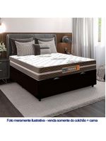 Cama Box Baú Casal Sintético Colchão Molas Ensacadas Colchões 138cm Suporta Até 120 Kg Por Pessoa pr