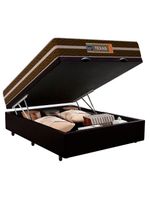Cama Box Baú Casal Sintético Colchão Molas Ensacadas Colchões 138cm Suporta Até 120 Kg Por Pessoa pr