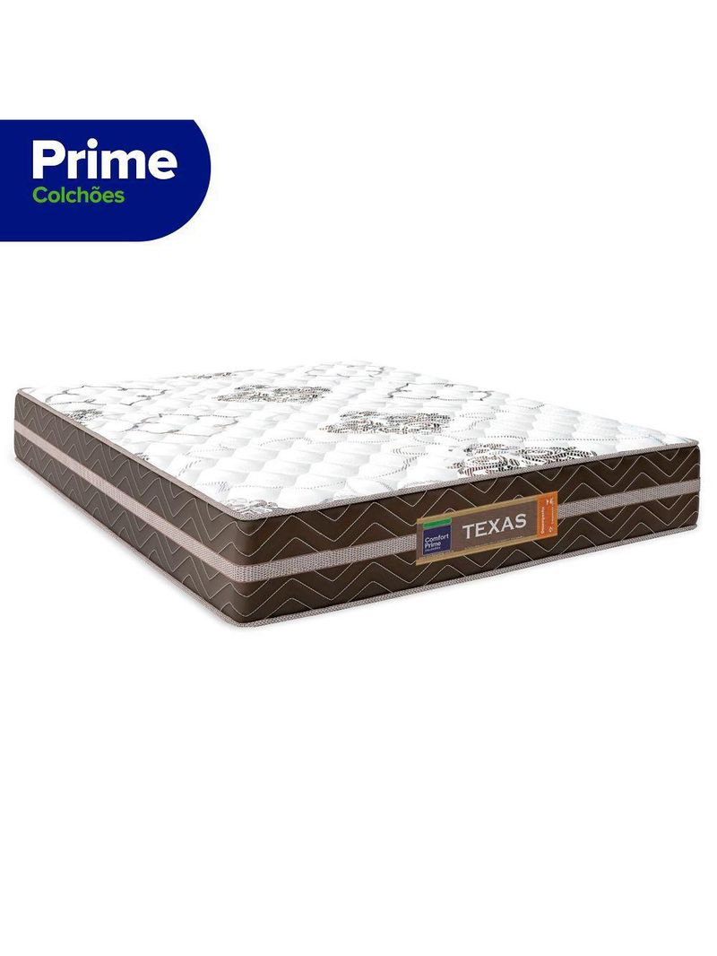 Cama Box Baú Casal Sintético Colchão Molas Ensacadas Colchões 138cm Suporta Até 120 Kg Por Pessoa pr