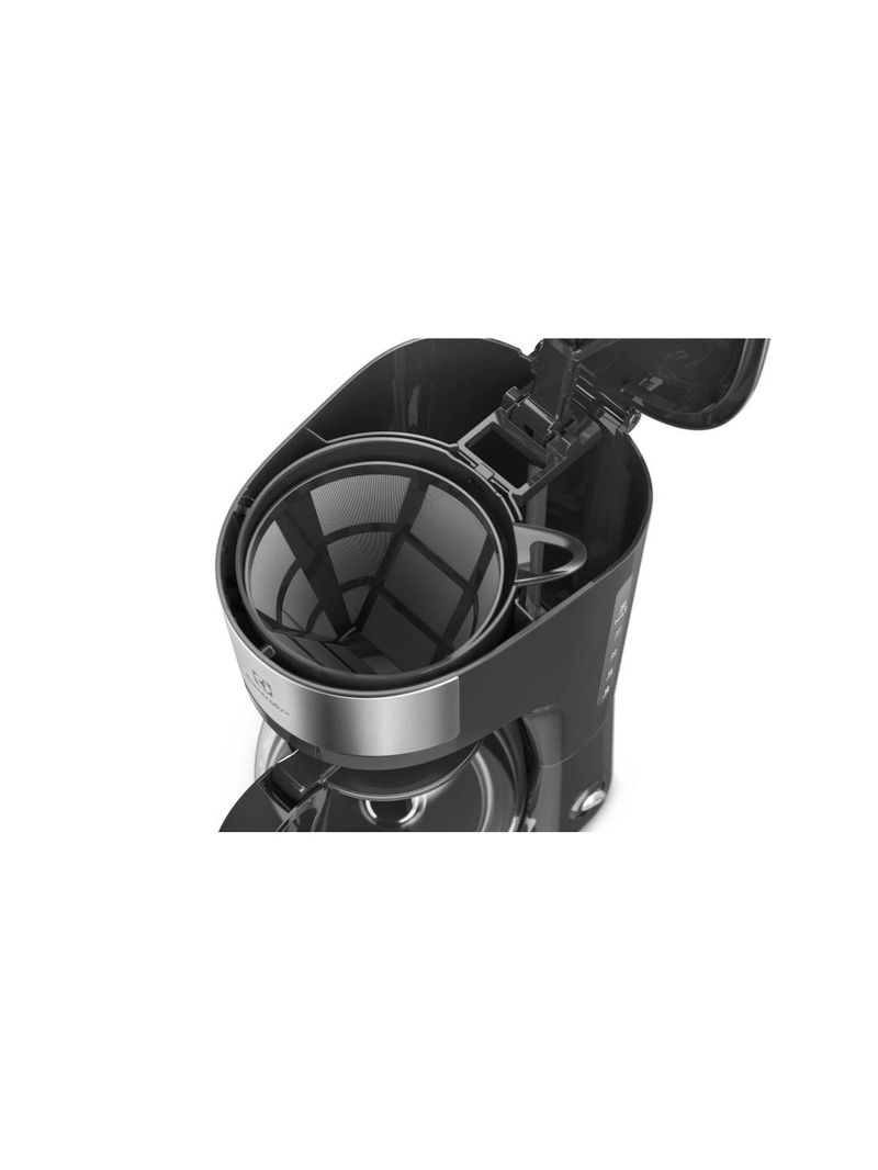 Cafeteira elétrica electrolux efficient ecm20 30 xícaras aço inox escovado/preto