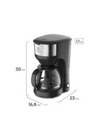 Cafeteira elétrica electrolux efficient ecm20 30 xícaras aço inox escovado/preto