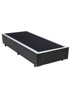 Cama Box Solteiro Sintético Cama Cinza 88x188x42cm