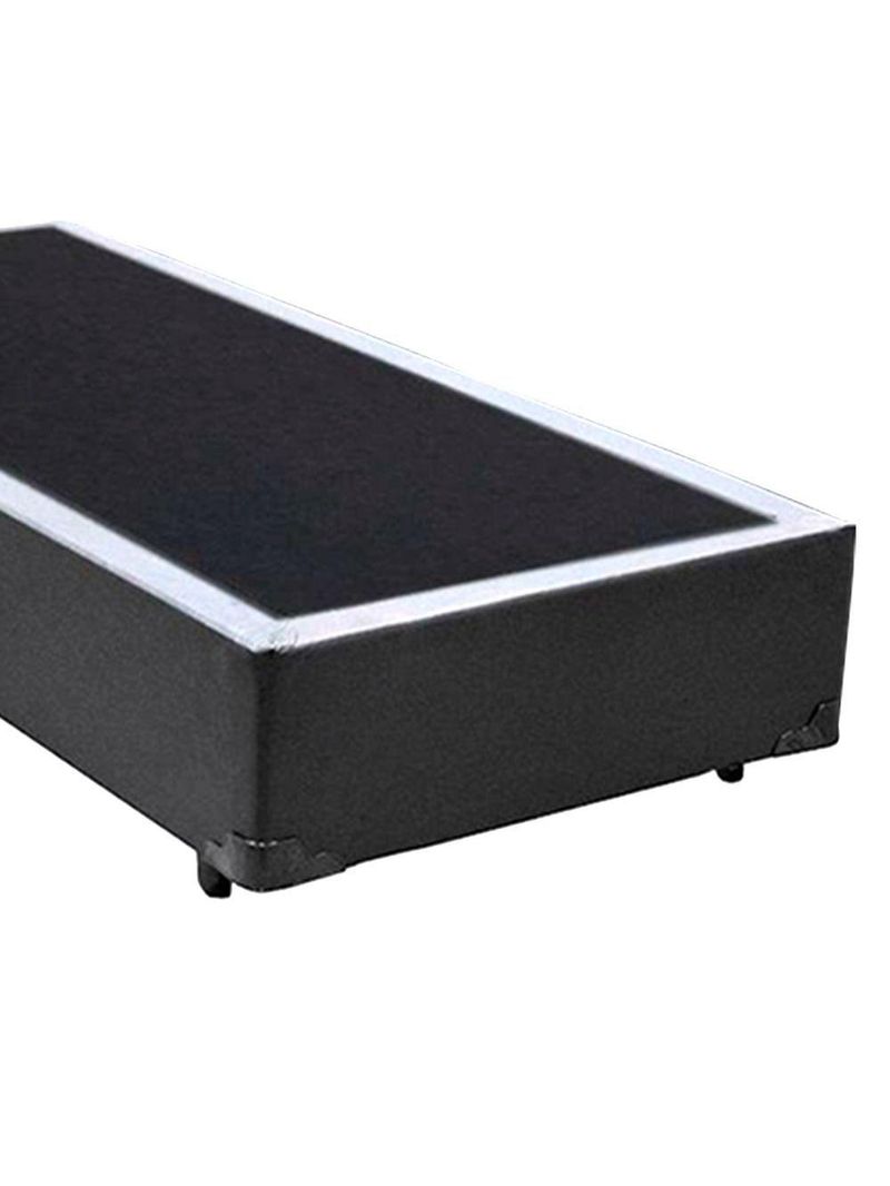 Cama Box Solteiro Sintético Cama Cinza 88x188x42cm