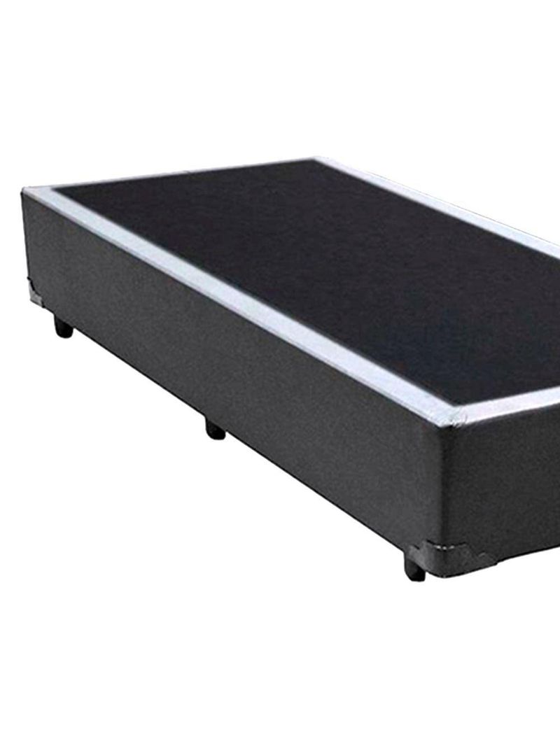 Cama Box Solteiro Sintético Cama Cinza 88x188x42cm