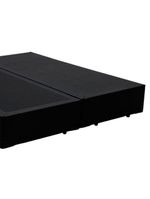 Cama Box Queen Bipartido Sintético Cama Preto 158x198x42cm