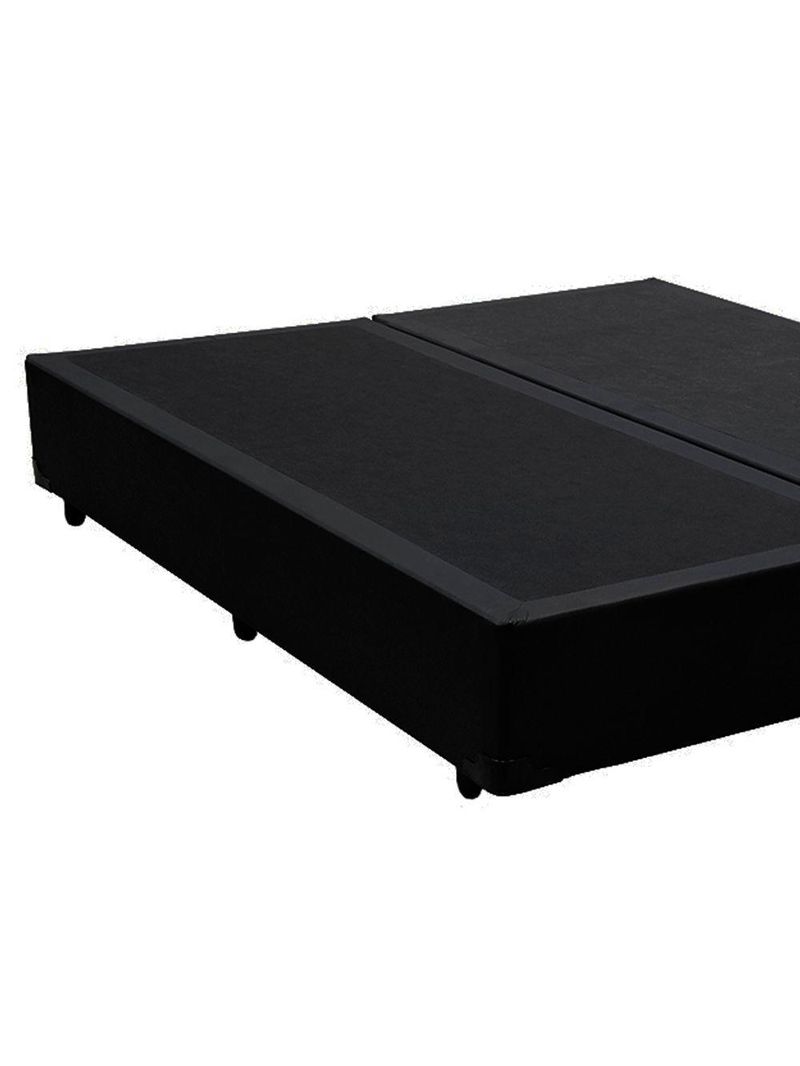 Cama Box Queen Bipartido Sintético Cama Preto 158x198x42cm