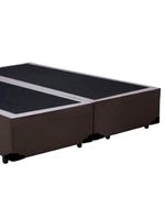 Cama Box King Bipartido Sintético Cama Marrom 192x203x42cm