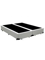 Cama Box King Bipartido Sintético Cama Branco 192x203x42cm