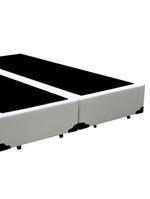 Cama Box King Bipartido Sintético Cama Branco 192x203x42cm