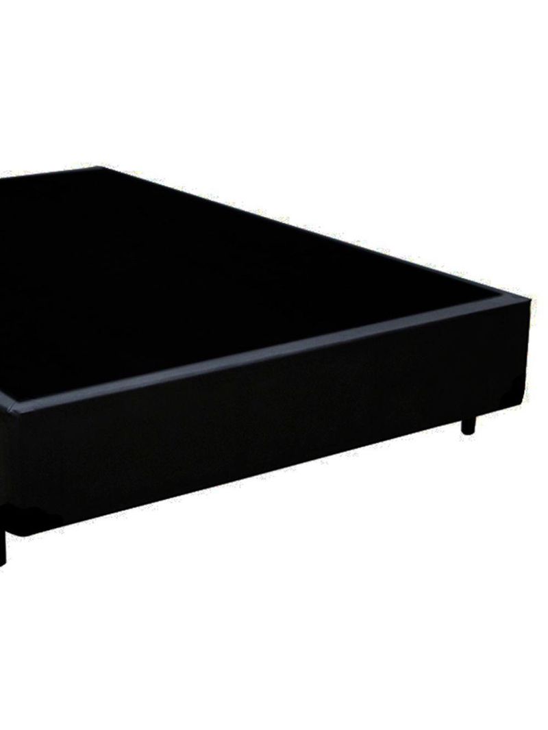 Cama Box Casal Sintético Cama Preto 138x188x42cm