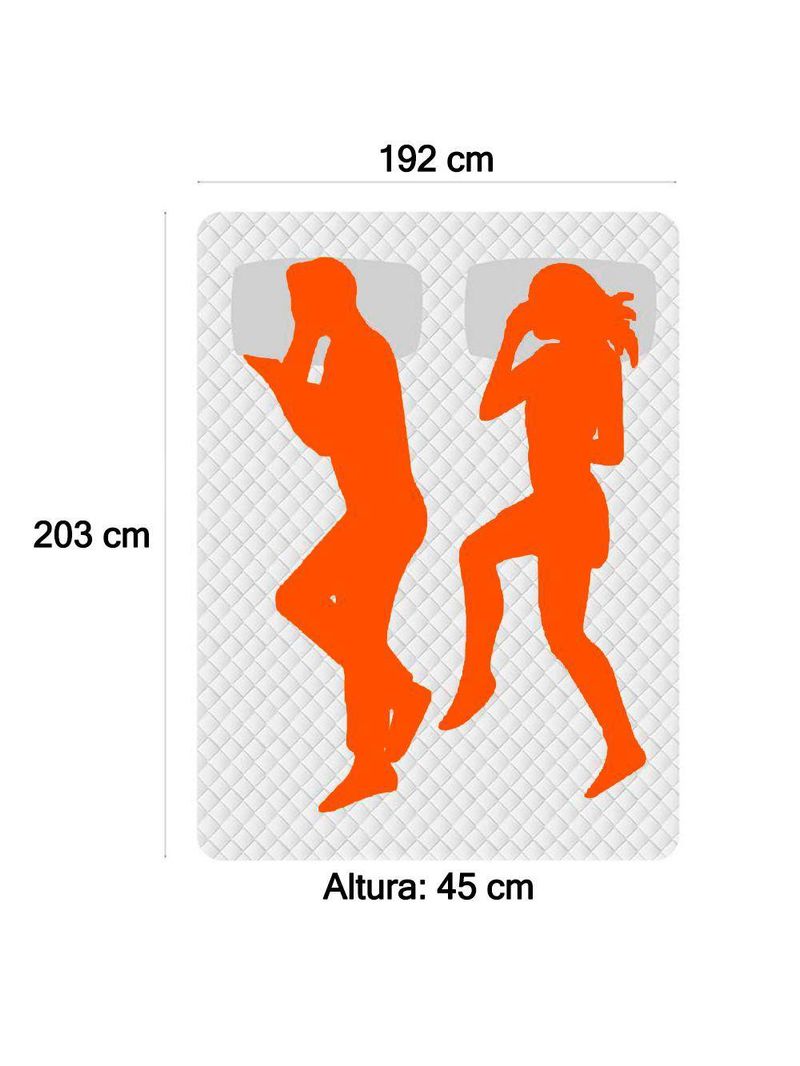 Cama Box Baú King Bipartido Sintético Cama Marrom 192x203x45cm