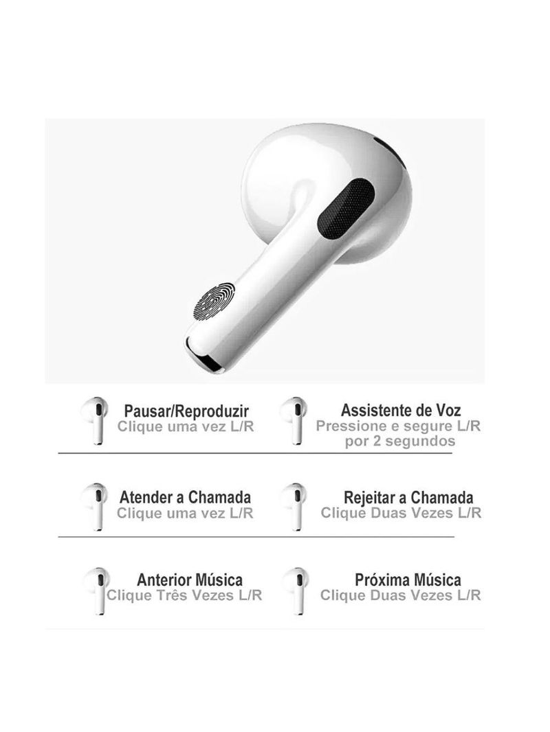 Fone De Ouvido Intra Auricular Bluetooth