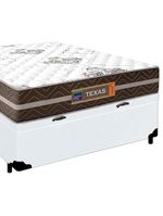 Cama Box Baú Casal Sintético Colchão Molas Ensacadas Colchões 138cm Suporta Até 120 Kg Por Pessoa br