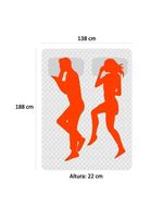 Cama Box Baú Casal Sintético Colchão Molas Ensacadas Colchões 138cm Suporta Até 120 Kg Por Pessoa ci