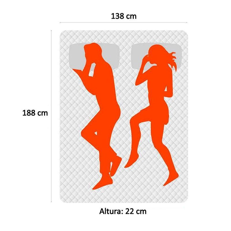 Cama Box Casal Sintético + Colchão Molas Ensacadas Texas Colchões 138cm Cinza - Suporta Até 120 Kg Por Pessoa