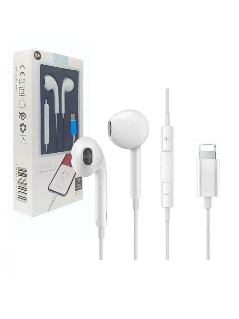 Fone De Ouvido Intra Auricular Com Fio E Controle De Volume