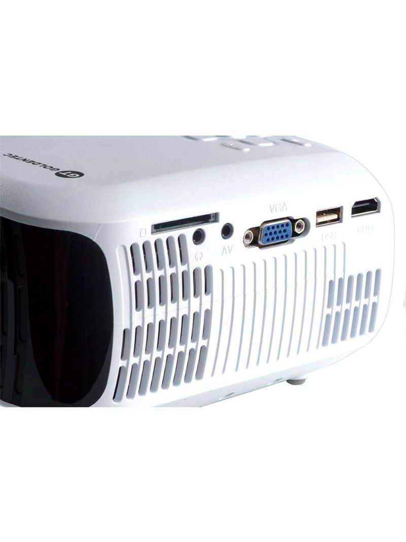 Projetor Goldentec Gt2000 Hd 2000 Lumens Com Hdmi, Av, Vga, Usb E Sd Card