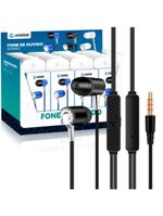 Fone De Ouvido P3 Intra Auricular Fn618 Preto