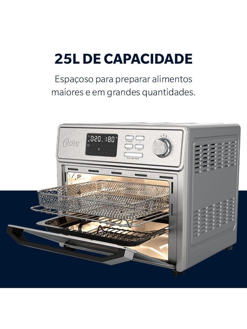 Forno E Fryer 25L Oster Multifunções 10 Em 1 220V