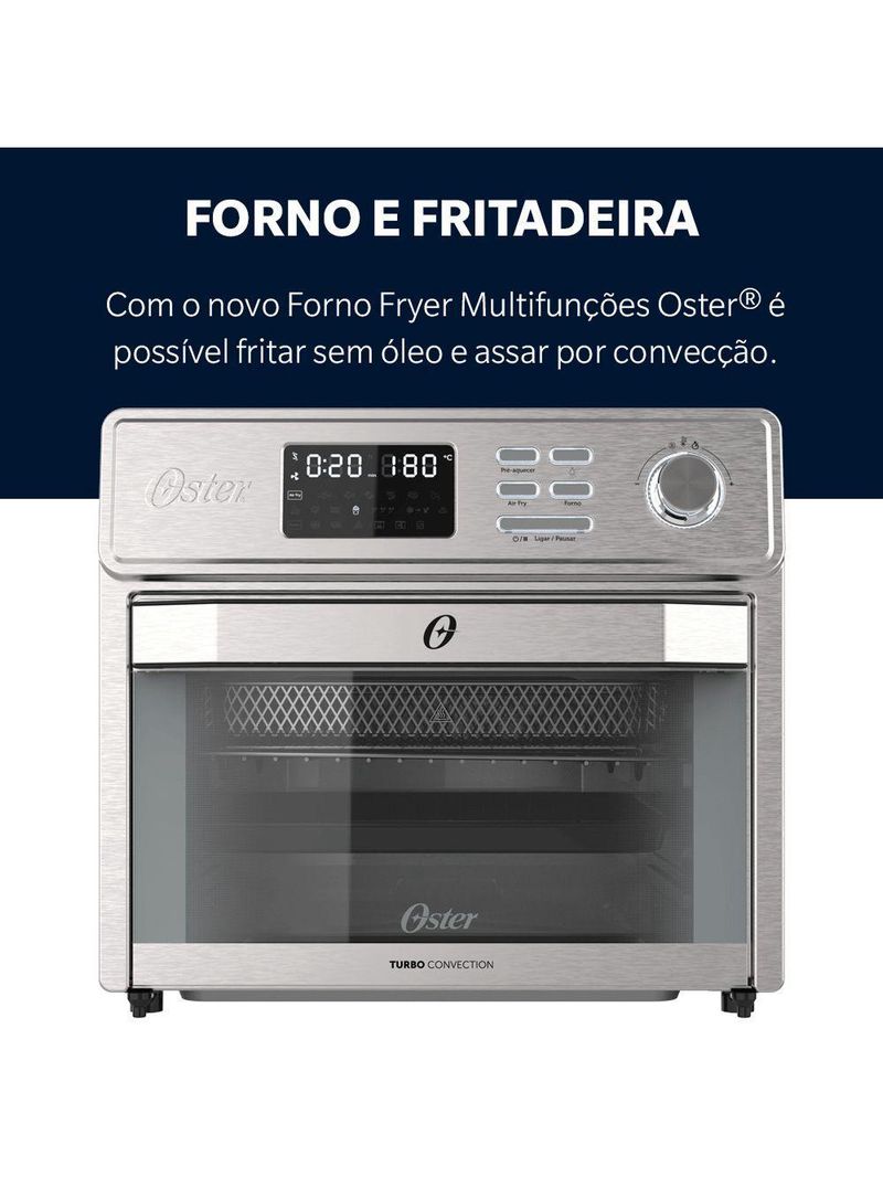 Forno E Fryer 25L Oster Multifunções 10 Em 1 220V