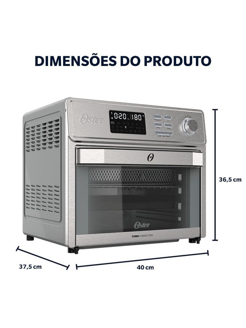 Forno E Fryer 25L Oster Multifunções 10 Em 1 220V