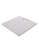 Balança digital corporal 28cm x 28cm cinza pedra diatomita