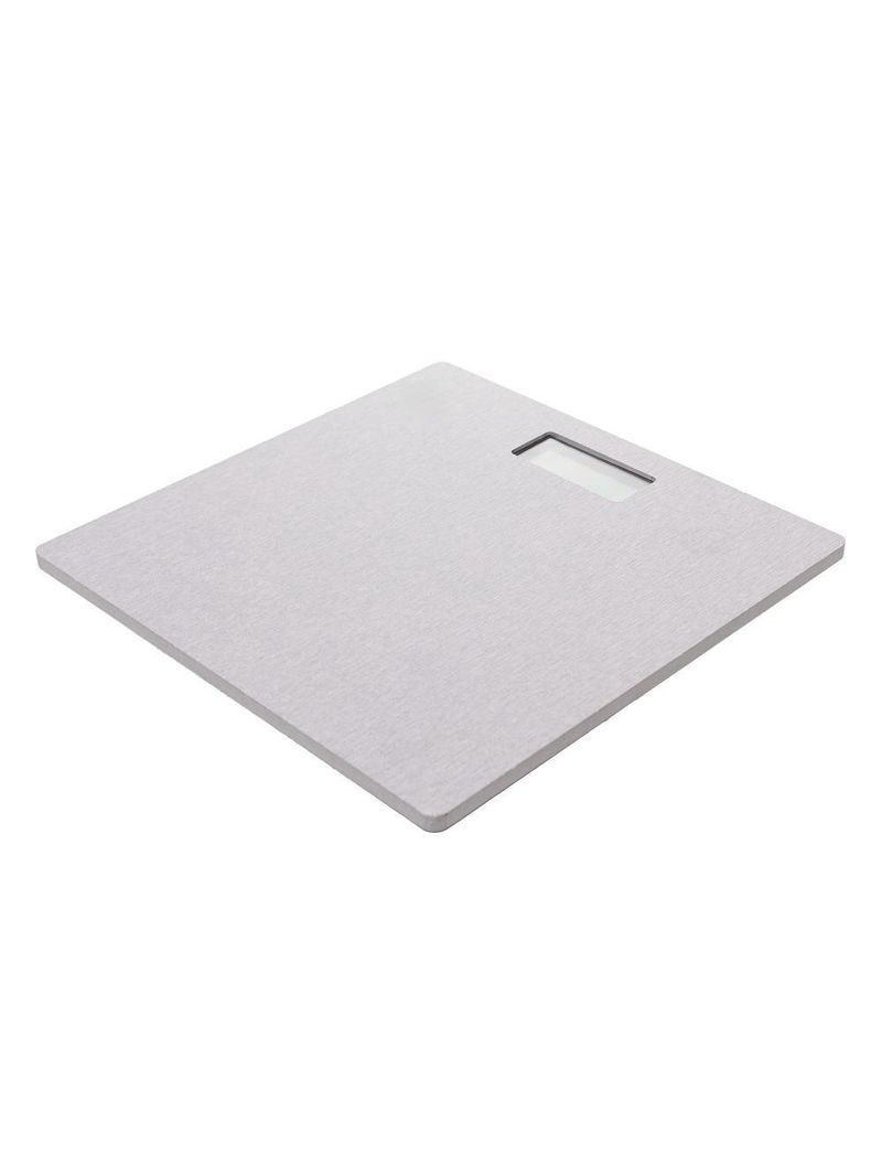 Balança digital corporal 28cm x 28cm cinza pedra diatomita