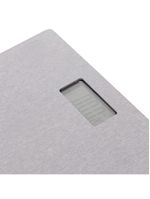 Balança digital corporal 28cm x 28cm cinza pedra diatomita