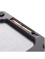 Balança digital corporal 28cm x 28cm cinza pedra diatomita