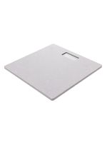 Balança digital corporal 28cm x 28cm cinza pedra diatomita