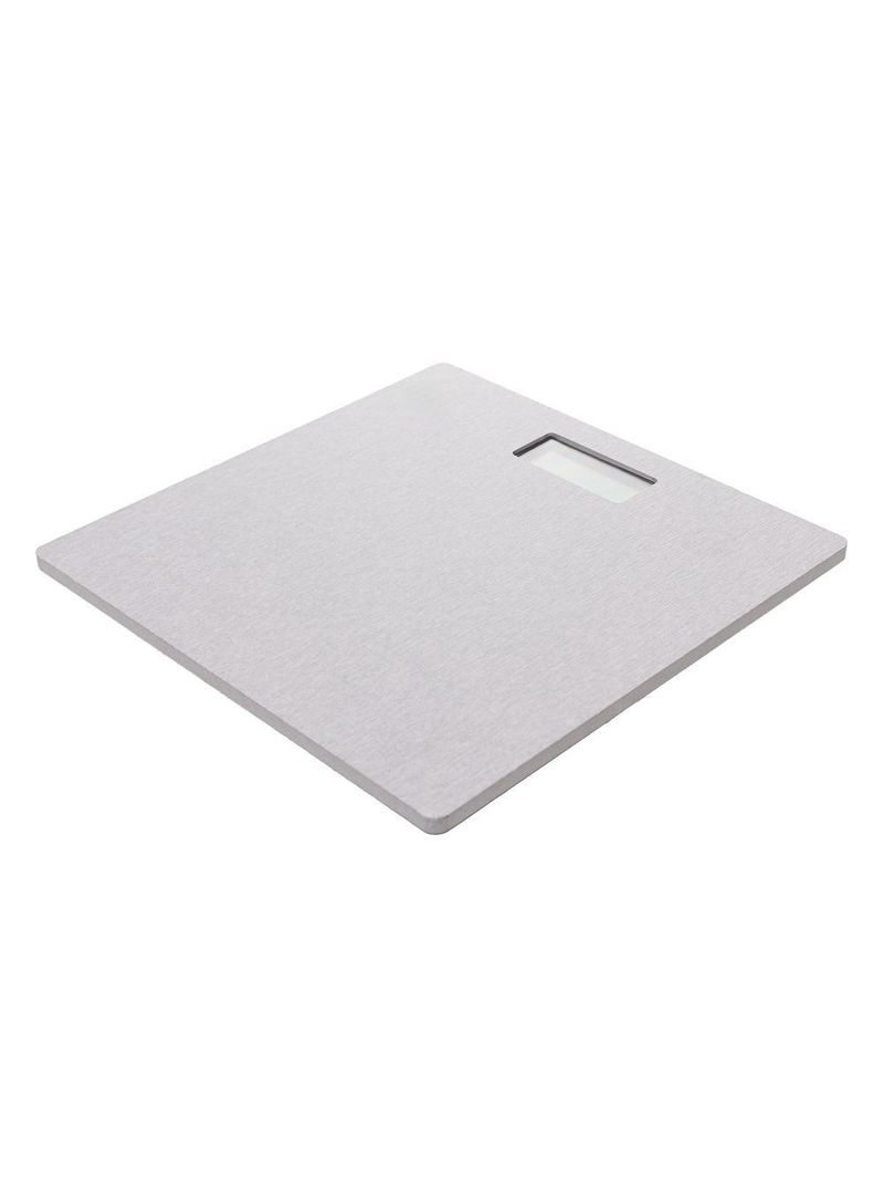 Balança digital corporal 28cm x 28cm cinza pedra diatomita