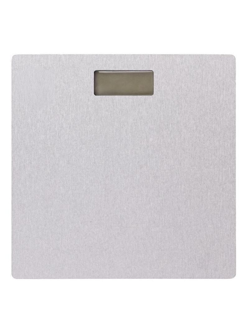 Balança digital corporal 28cm x 28cm cinza pedra diatomita