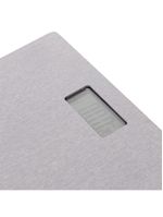 Balança digital corporal 28cm x 28cm cinza pedra diatomita