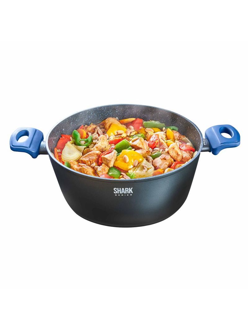 Panela polishop ichef home family size shark series azul 28cm