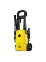 Lavadora de alta pressão karcher wash jet 1500psi 1400w aplicador de detergente porta acessórios integrado amarela e preta