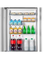 Geladeira hisense frost free 417l duplex inverter rb422p3esa1 bottom freezer inox