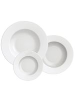 Conjunto com 12 pratos tramontina maria augusta em porcelana - branco
